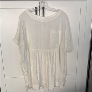 Free People NWOT size L cotton linen tunic